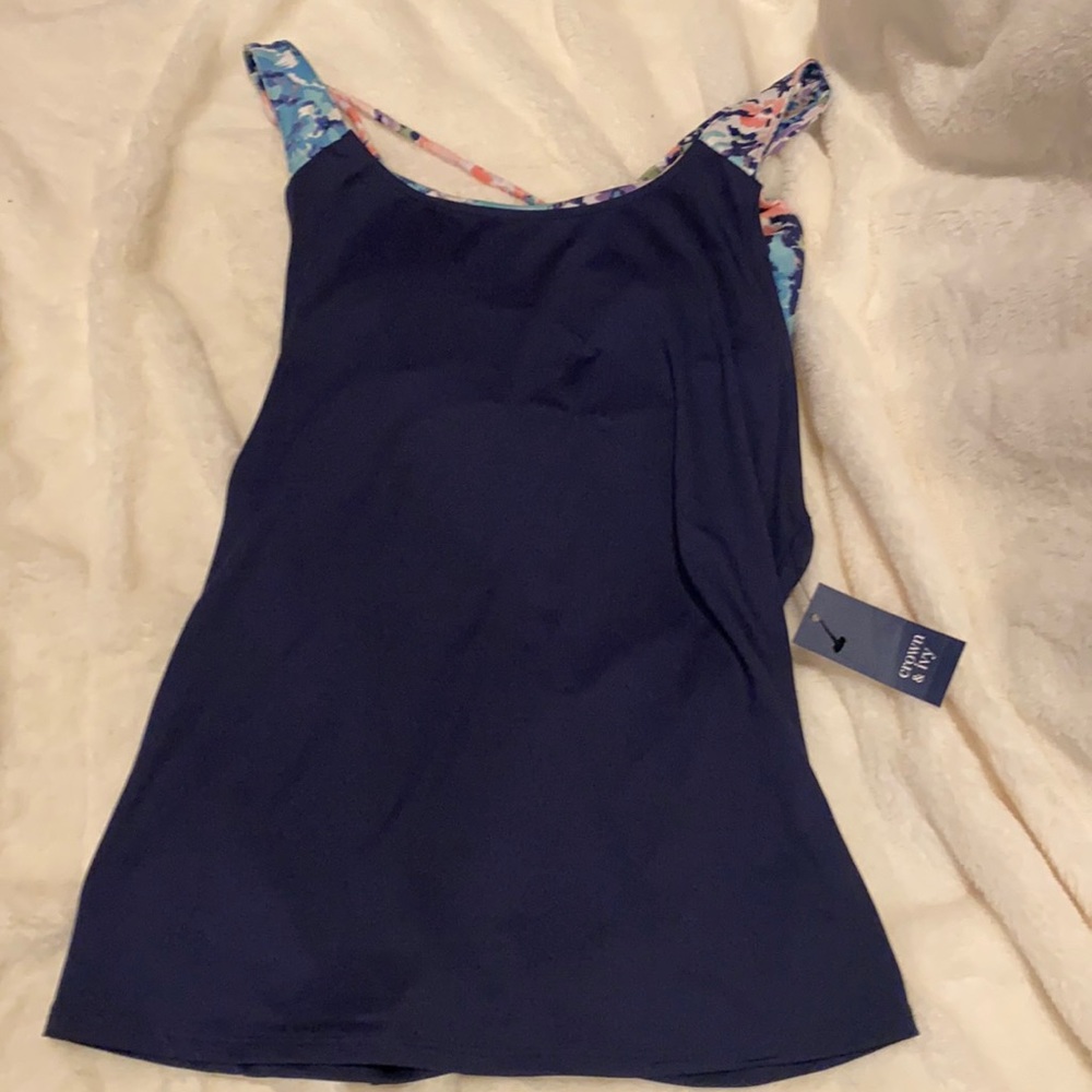 BRAND NEW TANK WITH BUILT IN BRA